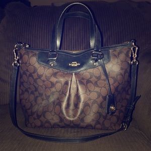 Coach signature handbag